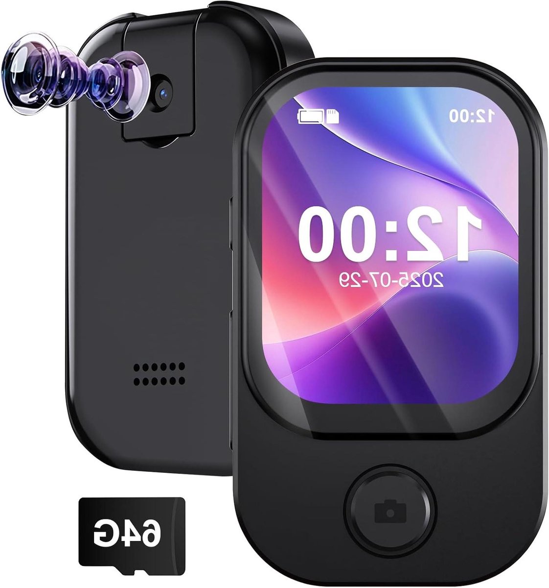 Draagbare Muziekspeler - Digitale Audio - Muziek Luisteren - Ingebouwde Camera - 64 GB Opslag - Zwart