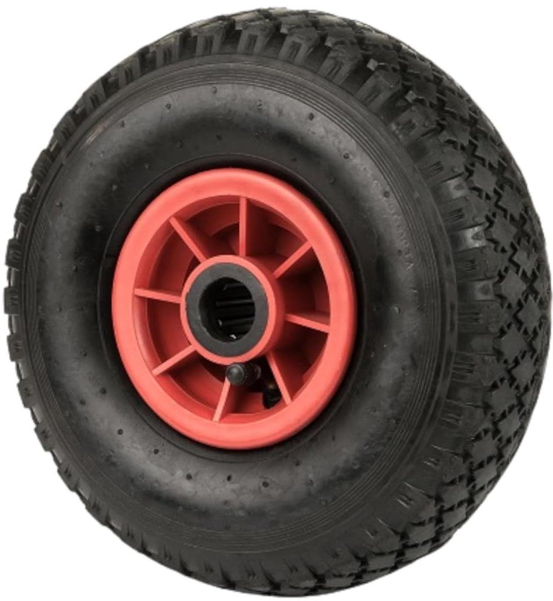 Vervangingswiel - Kruiwagenwiel - Materiaal Transport - Met Kogellagers - 260 mm Diameter - Zwart