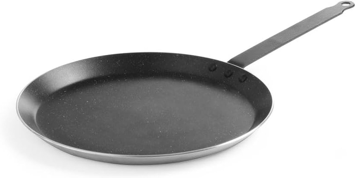 Pannenkoekenpan - Crêpe pan - Lekkere pannenkoeken - Marmeren coating - 32 cm - Zwart