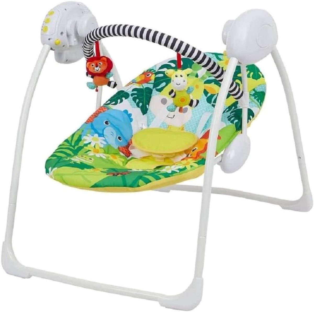 Elektrische Baby Schommel - Baby Wipstoel - Baby Ontspanning - 5 Snelheden Timer - 70 x 58 x 65 cm