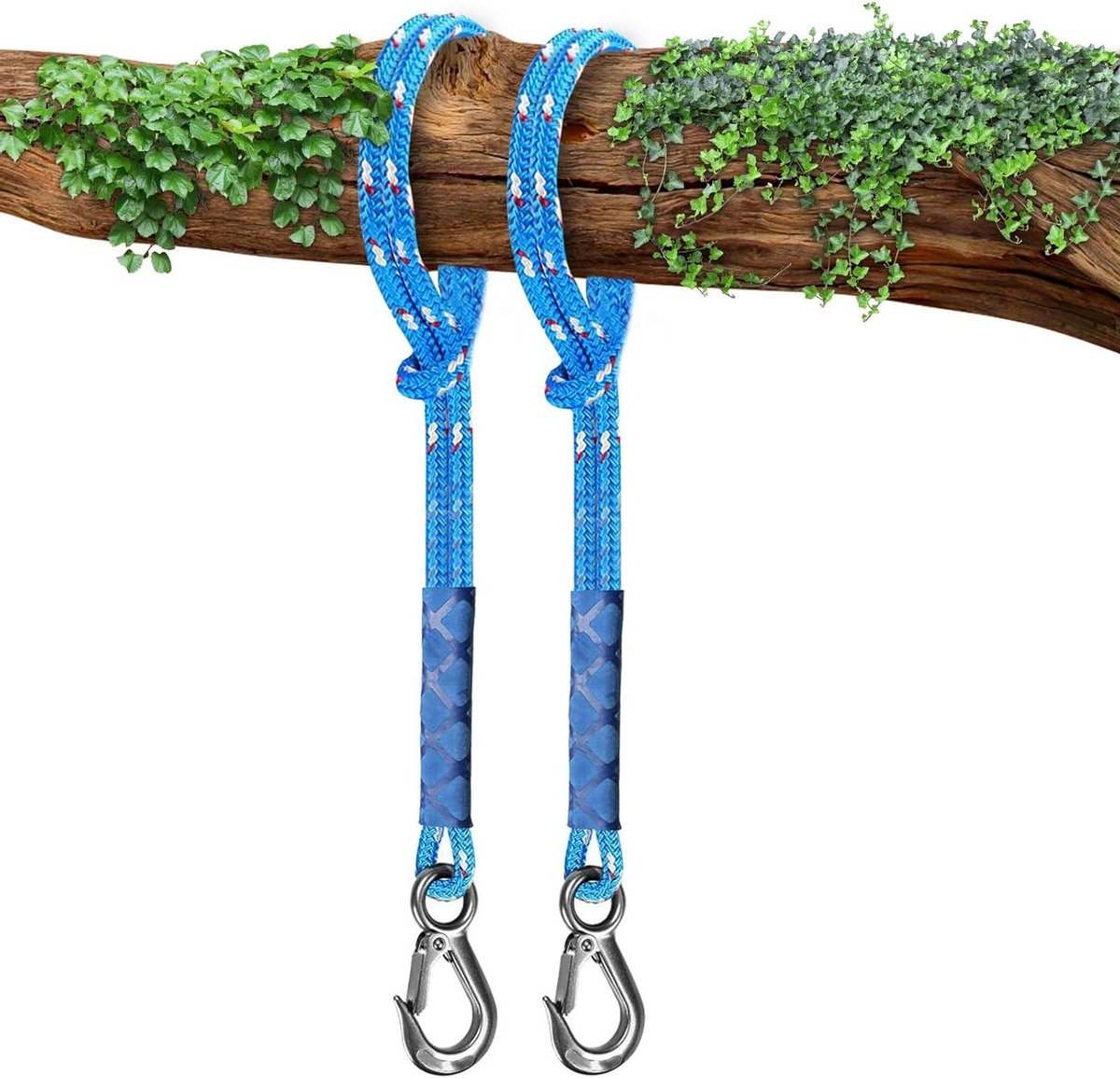 Hangoppervlak Touw - Schommel Touw - Buiten Ophangen - Inclusief Haken - 150 cm - Blauw