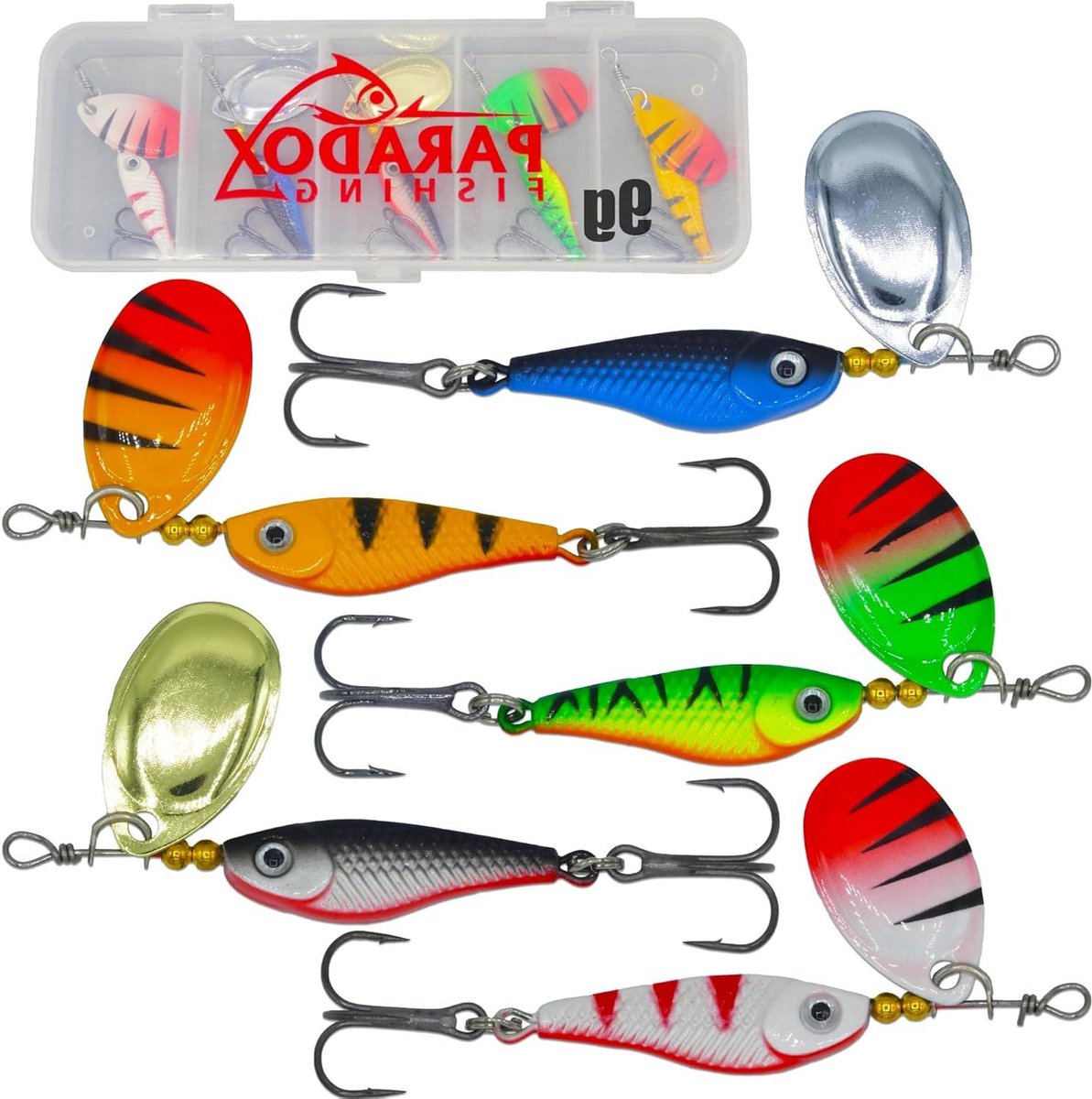 Spinner Sets - Spin Jigs - Roofvis Vissen - Compacte Vorm - 9g 15g - Kleurrijke Mix