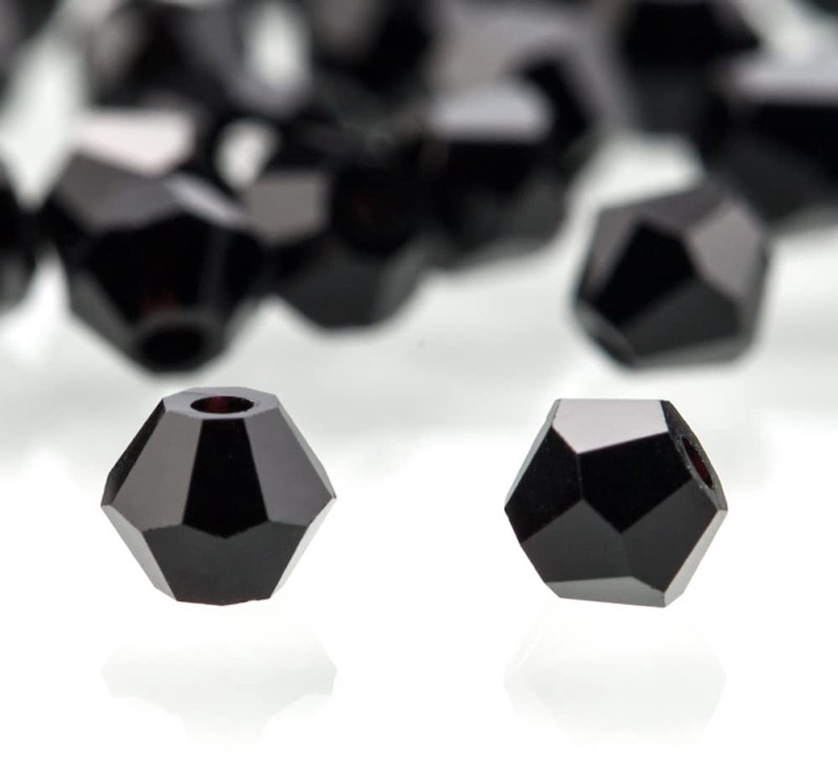 Glazen kralen,facet glazen kralen,kleurrijke glazen kralen,ronde kunstkralen,meerkleurig,gesorteerde kralen,gemengde knutselkralen voor handwerk,armbanden,sieraden,puur zwart