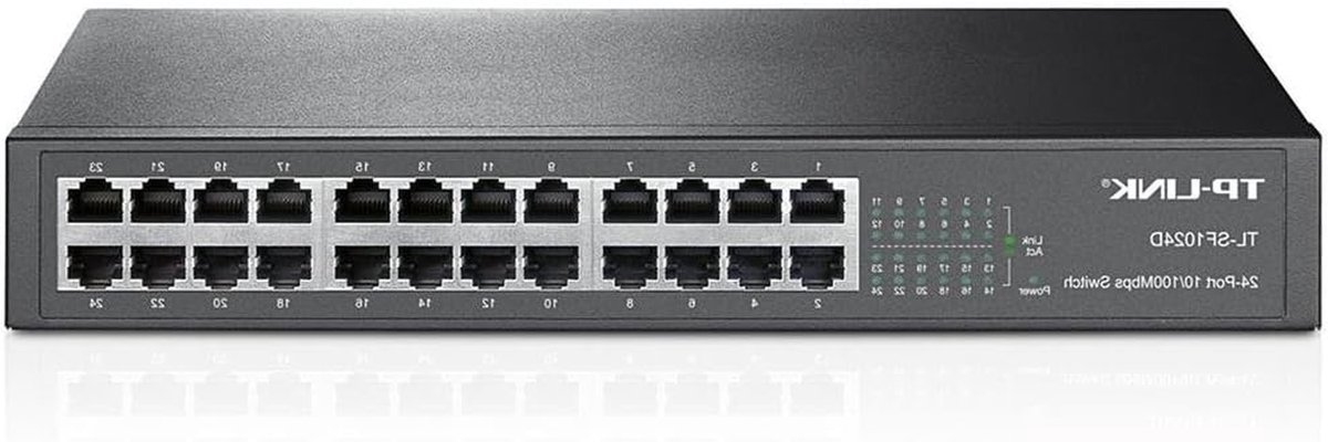 Netwerk Switch - Ethernet Hub - Netwerk Uitbreiding - Energiebesparend - 13 inch - Grijs