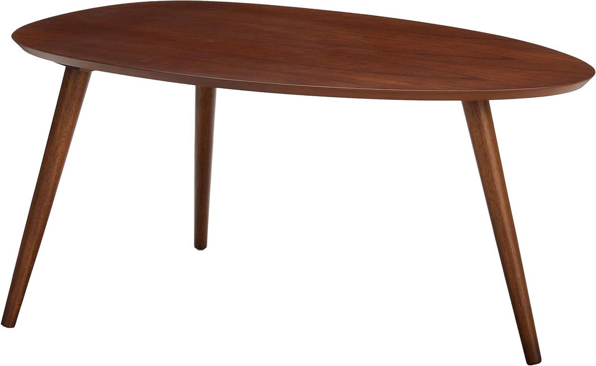 Walnoot Houten Salontafel - Moderne Rechthoekige Koffietafel