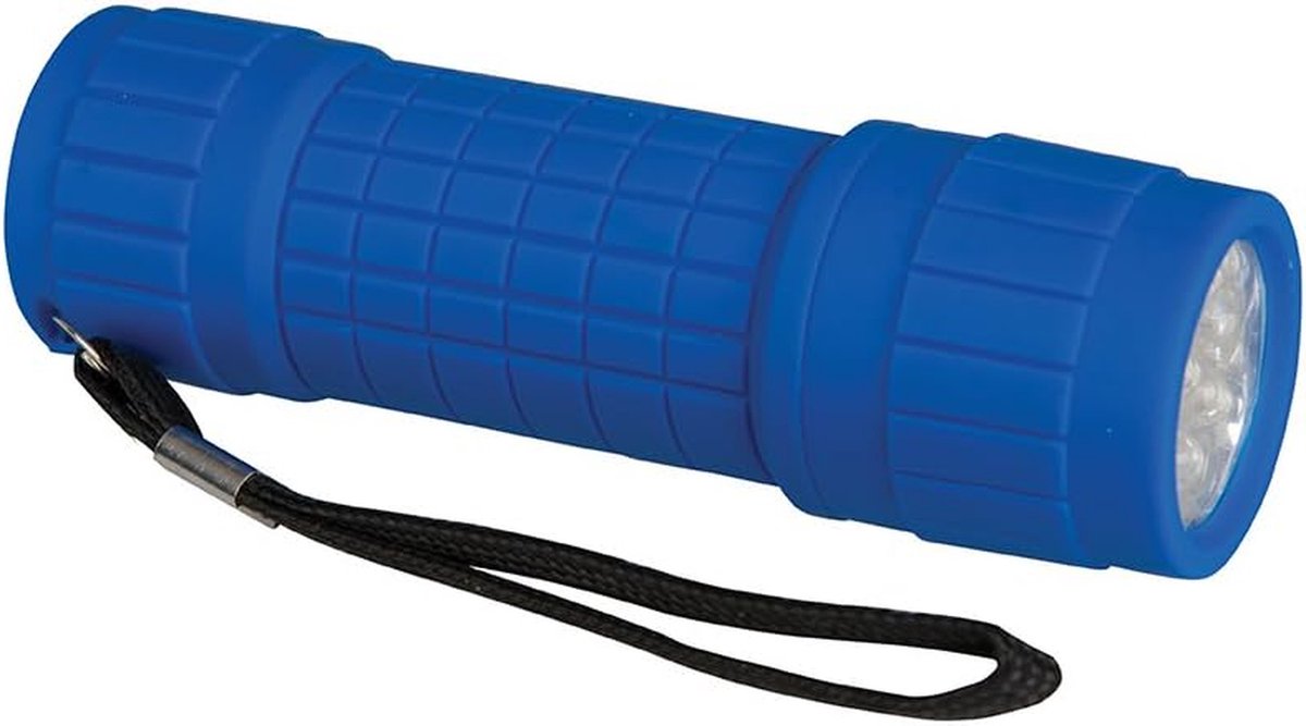9-LED Zaklamp met Zachte Grip en Polsband - 45 Lumen