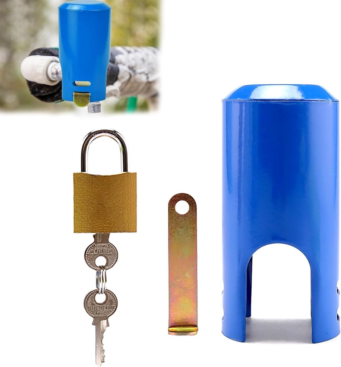 Veilige Buitenkranen Beveiliging met Anti-Diefstal Hangslot voor Tuinslang en Tuinaccessoires