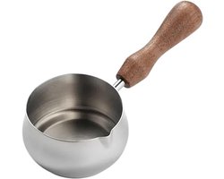 Melkopschuimbeker - Koffiekan Extractiebeker - Koffiebereiding - Omleidingsmondstuk - 110ml - Zilver