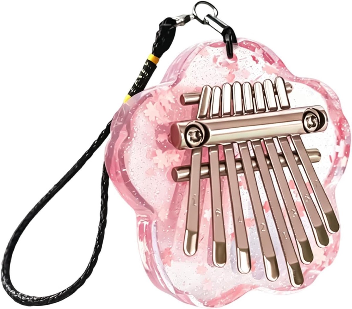Vinger Duim Piano - Hand Piano - Muziek Maken - Doorzichtig Acryl - 8 Toetsen - Transparant
