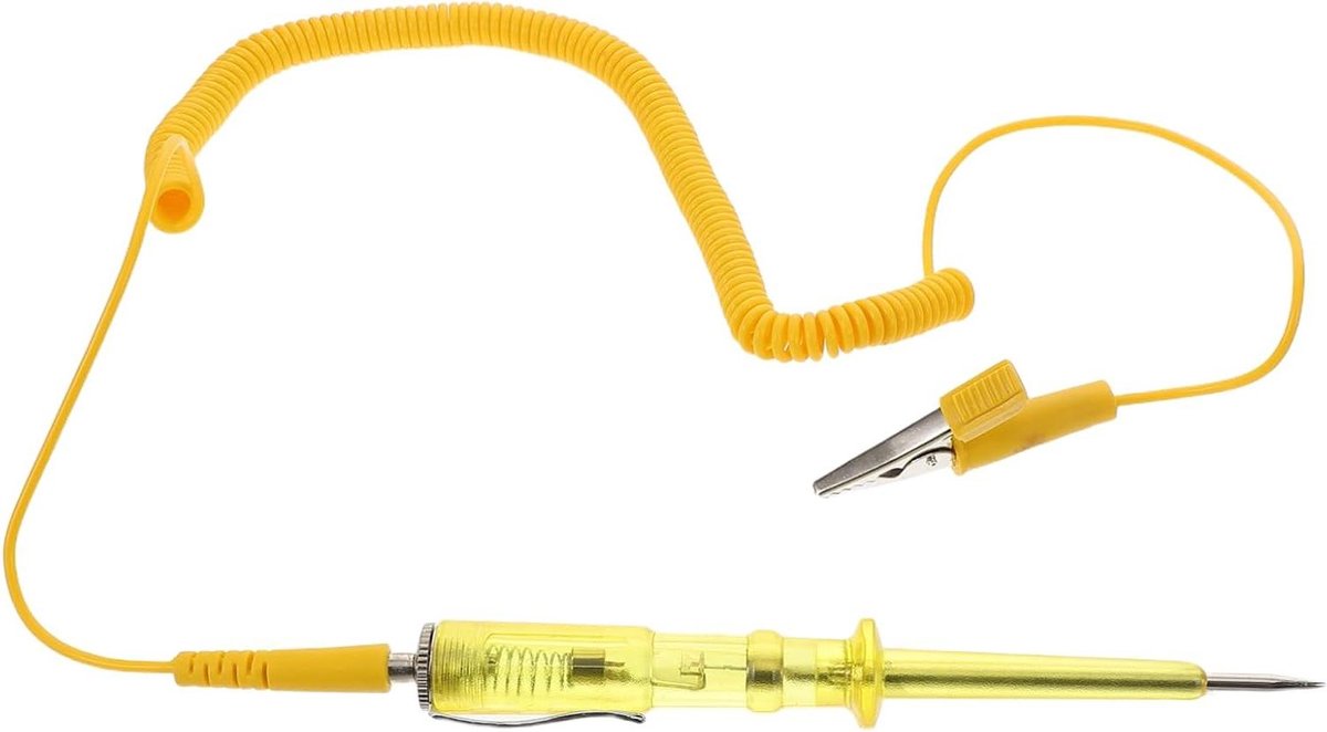 Elektrische Tester - Testlamp Auto - Circuit Meting - Overbelastingsbeveiliging - 14.5 cm - Geel