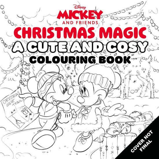 Disney Christmas Magic: A Cute and Cosy Colouring Book - cover