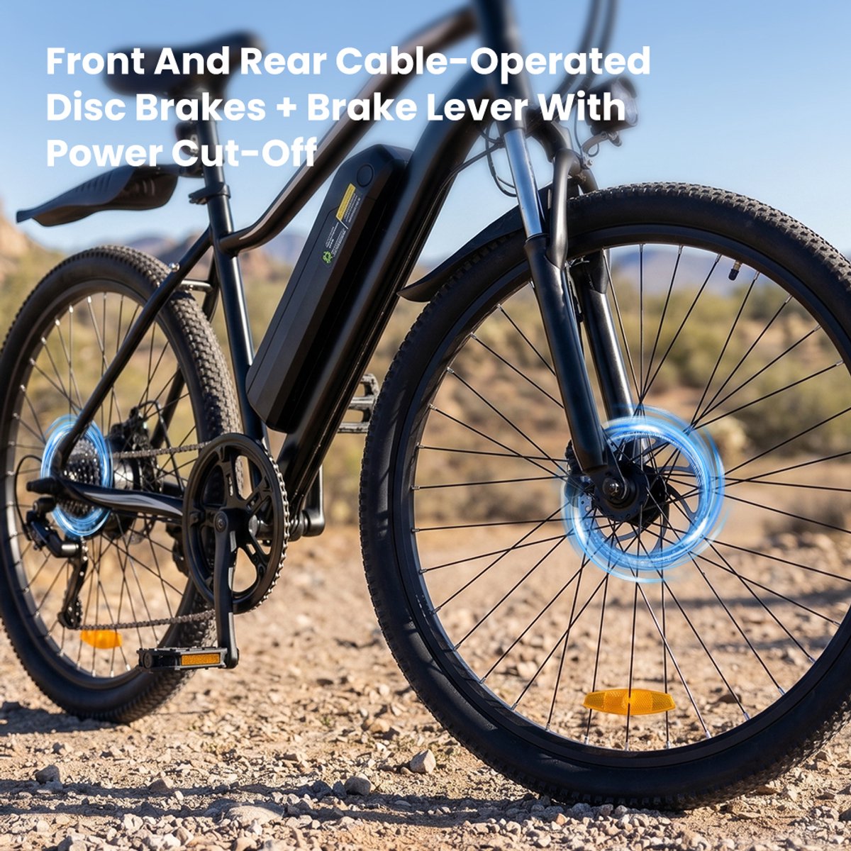 iScooter EB3S E-bike - 26 inch, 350W motor, 70 km actieradius thumbnail 6