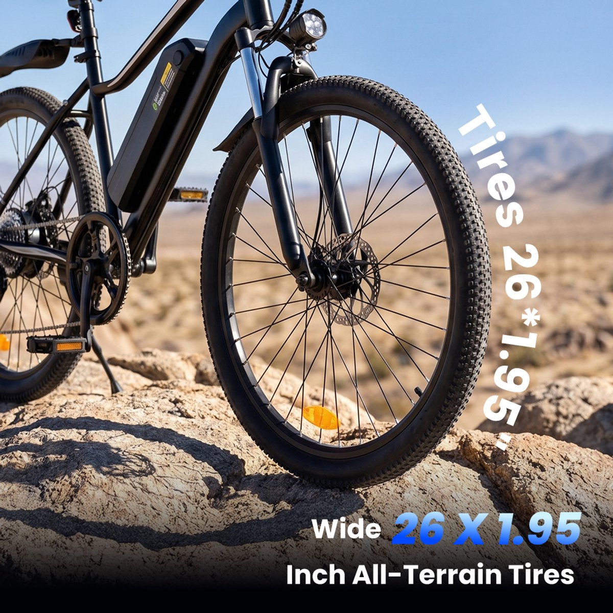 iScooter EB3S E-bike - 26 inch, 350W motor, 70 km actieradius thumbnail 3