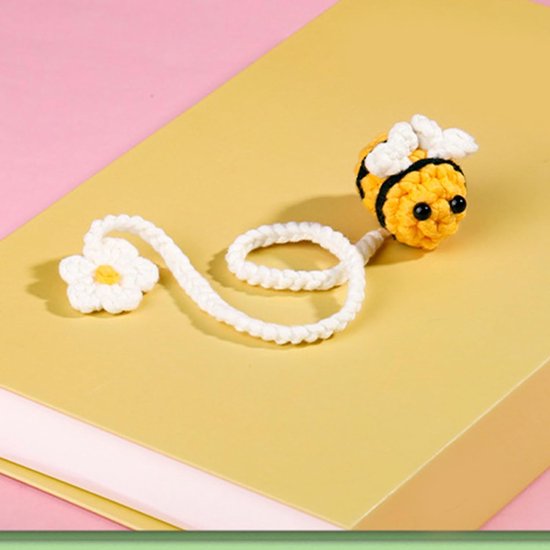 Gehaakte Bloem Bladwijzers - Haakpakket Lezen - Creatief Knutselen - Inclusief Video Tutorial - Set van Meerdere - Gemengde Kleuren — afbeelding 2