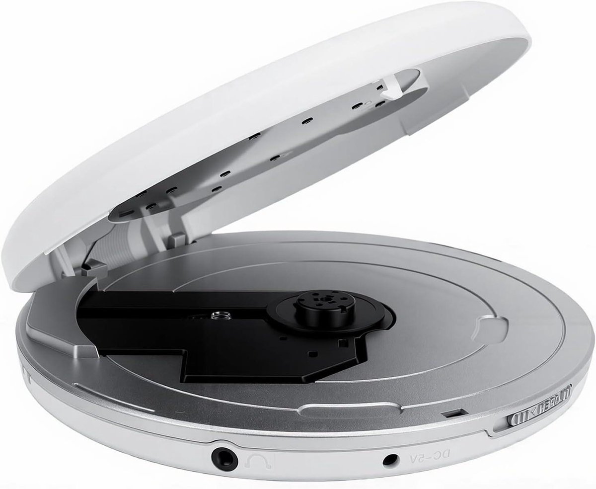 Draagbare CD-speler - Persoonlijke Muziekspeler - Muziek Luisteren - Anti-overslagbeveiliging - 18 cm breed - Zwart