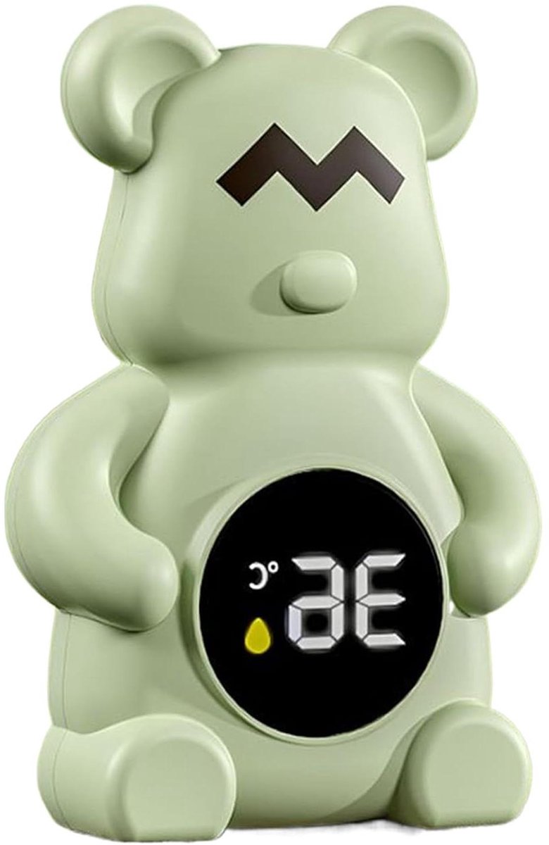 Baby Bad Thermometer - Zwevende Beer - Veilig Baden - Real-time Temperatuur Feedback - 15 cm - Groen