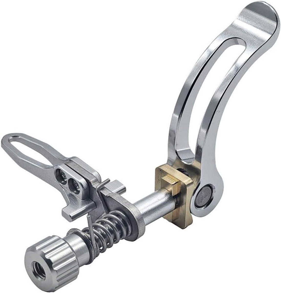 Zadelklem - Fietsbuisklem - Vouwfiets Onderhoud - Snelle Losmaakactie - 318 mm - Zilver
