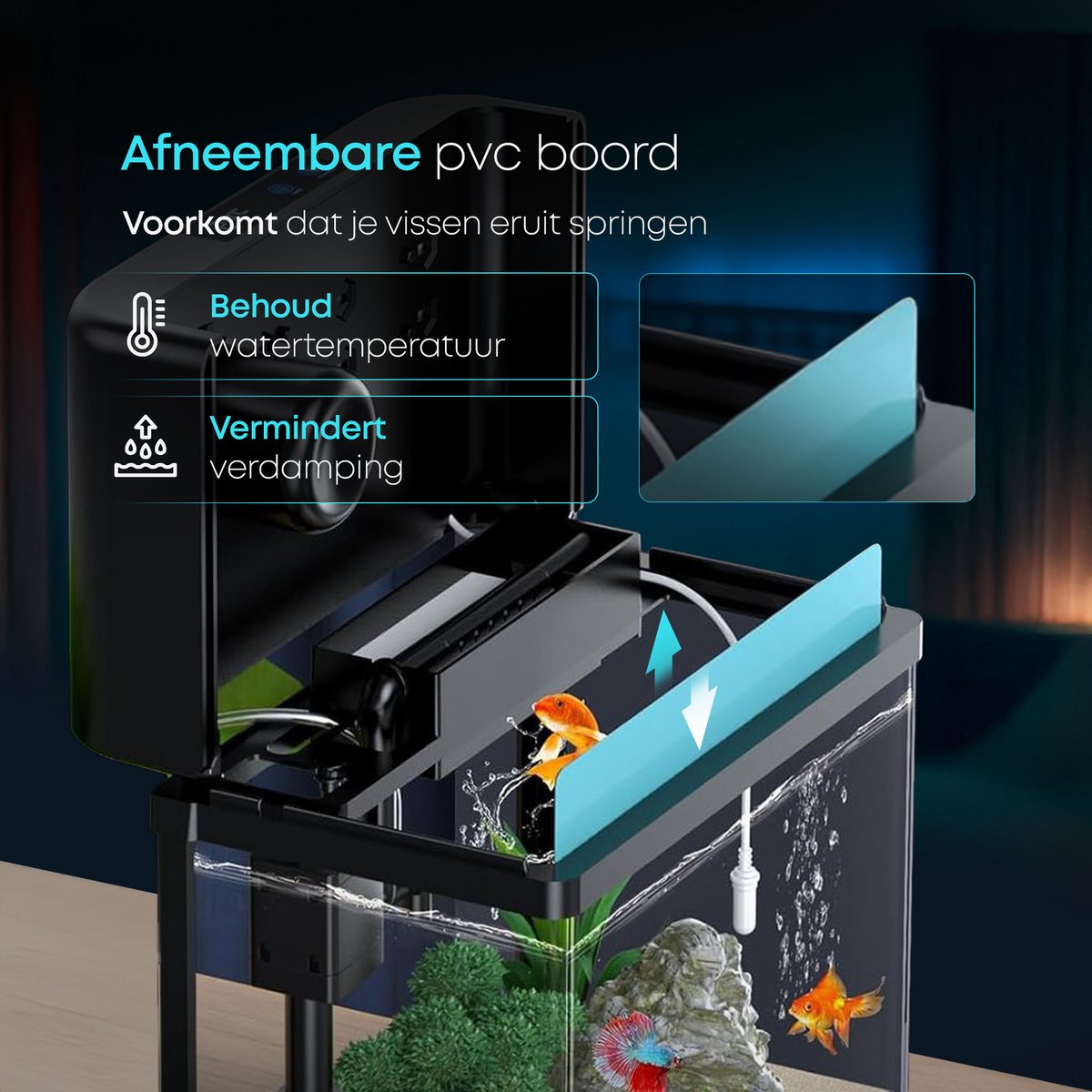 AquaImpact Zelfreinigend Aquarium 13 L - 3-in-1 pomp en LED thumbnail 5