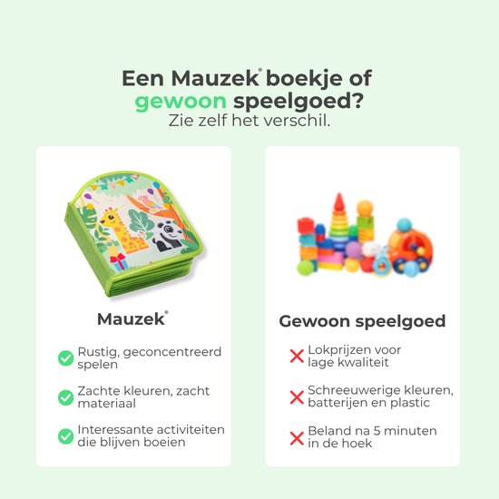 Mauzek® Busy Board Bos - Montessori speelgoed - Peuter Speelgoed - Dreumes - Activiteitenboek - Sensorisch Speelgoed - Reisspeelgoed - Educatief Speelgoed - Jongens - Meisjes - Voor in de auto - Voor onderweg - 1 jaar - 2 jaar - 3 jaar - 4 jaar van Mauzek — afbeelding 4