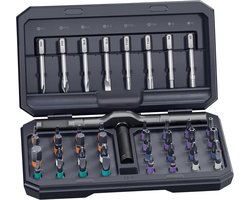 Thijox - 42-in-1 magnetische schroevendraaierset met ratelgreep, precisie schroevendraaierset met opbergdoos, multifunctionele gereedschapsset voor hu