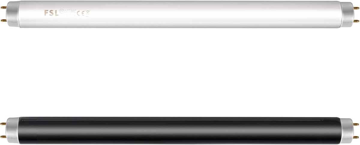 SnelShoppen - Bug Zapper Vervangingslampen 20W - 2 Stuks UV Lampen - 10W Wit & Zwart - 2500 Uur Levensduur - Effectieve Insectenbestrijding voor Binne