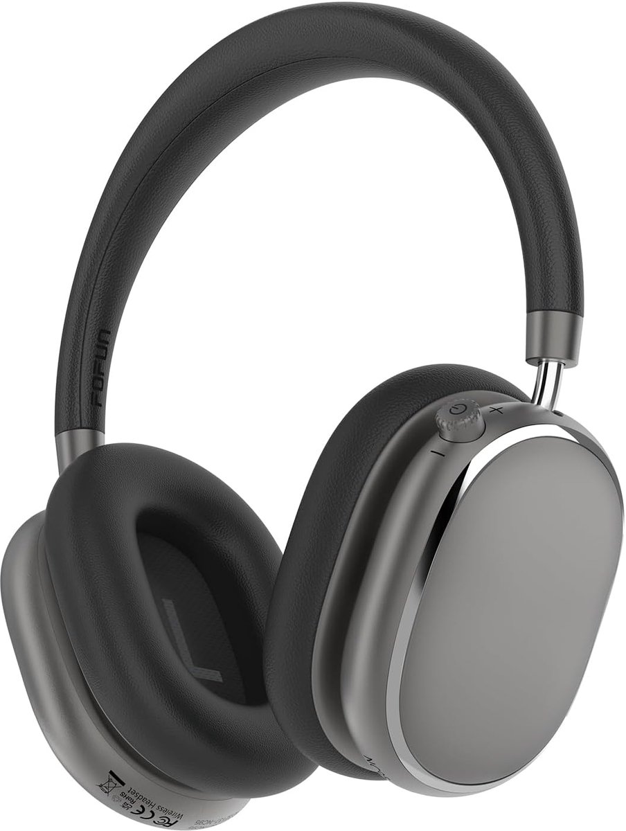 Thijox - NC95 Hybride Actieve Ruisonderdrukking Hoofdtelefoon Over Ear Draadloos Bluetooth 6.0 met 65H Speeltijd en App Bediening, Comfortabele Pasvor
