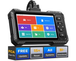OBD2 Diagnose Scanner Full Systeem, Auto Diagnose Apparaat met 15 Reset Functies, Foutcodelezer, Bi-directionele Scan, 6 inch Scherm