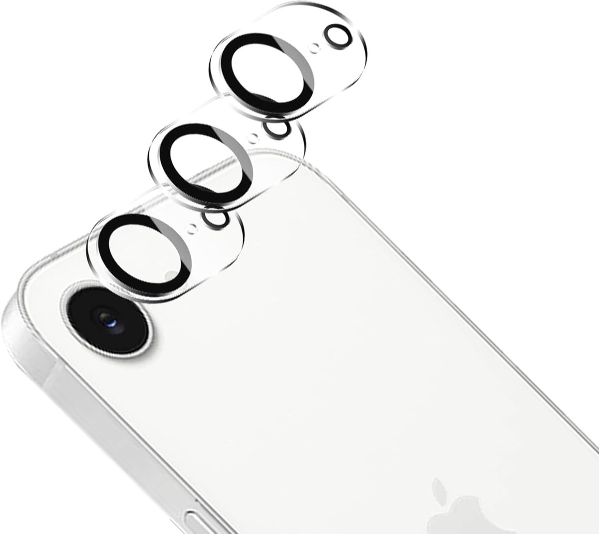 Gehard Glas Camera Lens Protector 3 Stuks voor iPhone 16e, Krasbestendig, Helder, Anti-Vingerafdruk, Case-Vriendelijk - ShopVlot