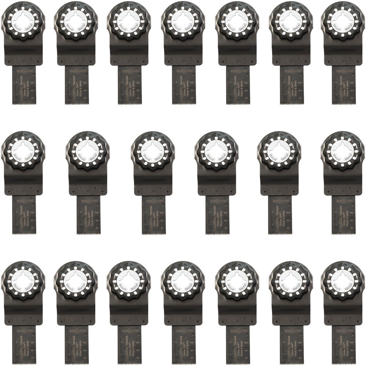 Makita 20x TMA058 invalzaagblad 20 x 30 mm ( 20x B-64923 ) Starlock OIS / Plus / Max