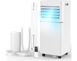Mobiele airco 10000 BTU stil draagbaar met ontvochtiger, ventilator en slaapmodus 3-in-1 functie
