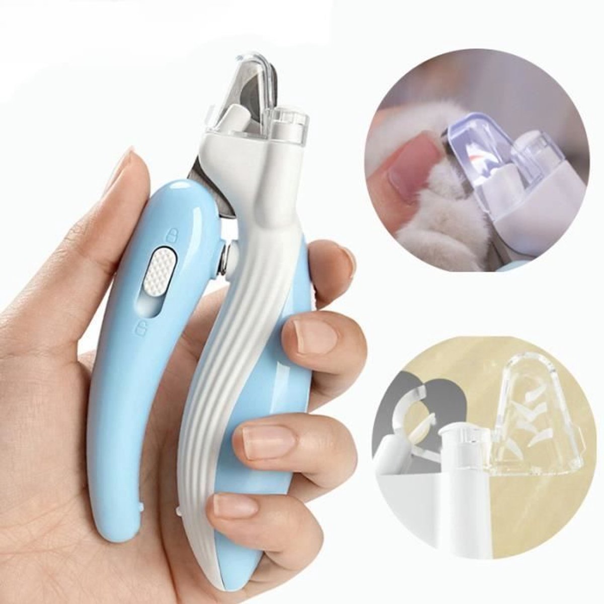 Professionele nagelknipper Geschikt voor honden en katten, met LED-verlichting en antisliphandvat.