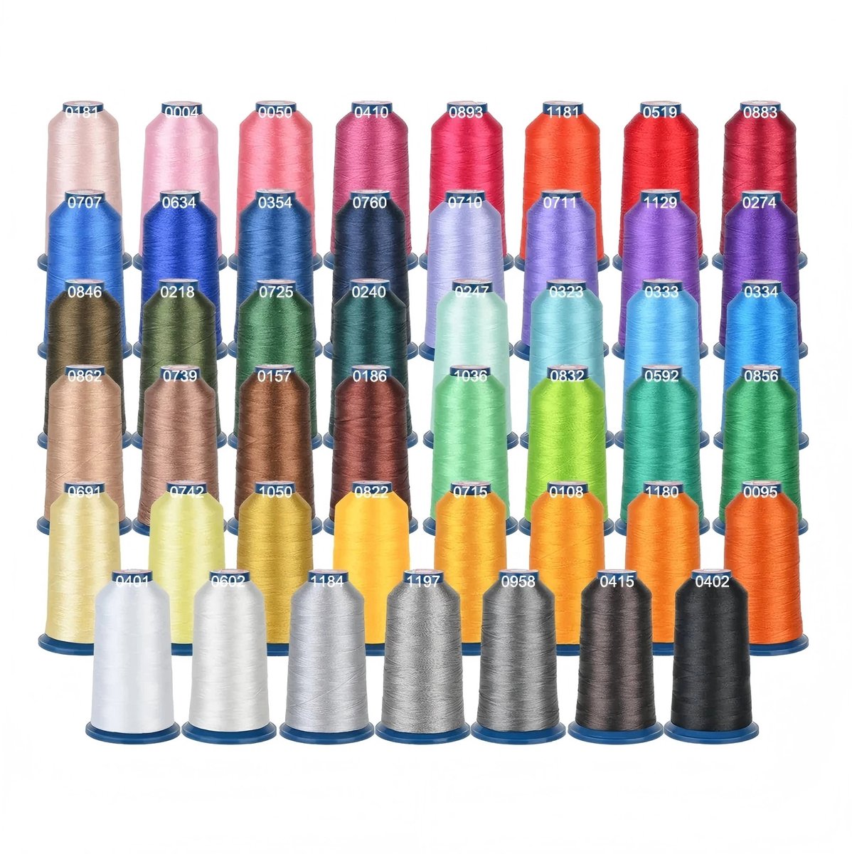 NordHaus Polyester Borduurgaren Set - Borduurgaren - Borduur- & Naaimachine Garen - 100 Kleuren - 40WT 4000 m Spoelen