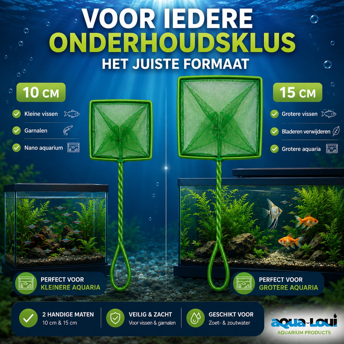 Aqua Aqua Loui Aquarium Schepnet Set - afbeelding 2