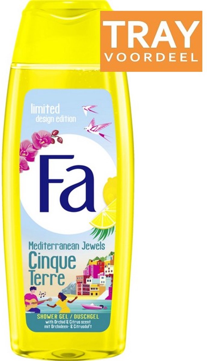 FA MEDITERRANEAN JEWELS ORCHID & CITRUS SHOWER GEL DOUCHEGEL 12 X 250 ML