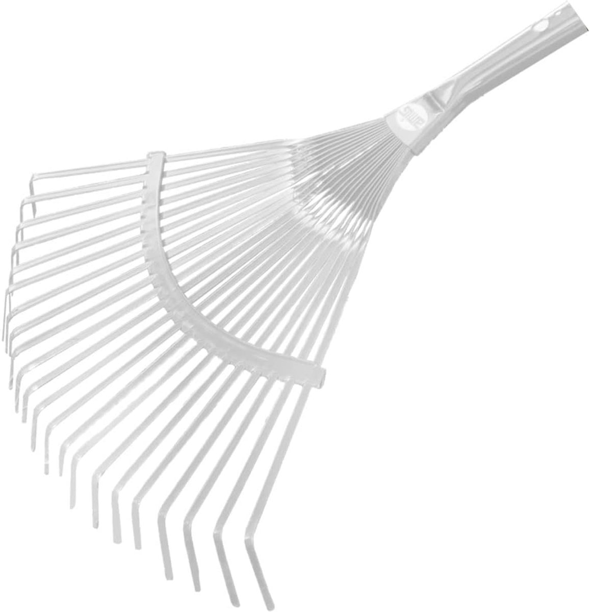 Thijox - Tuinbezem met 22 Platte Metalen Tanden - Stalen Hark voor Bladeren en Grasstoppels - Groen - Afmetingen 400 mm - Perfect voor Tuinonderhoud