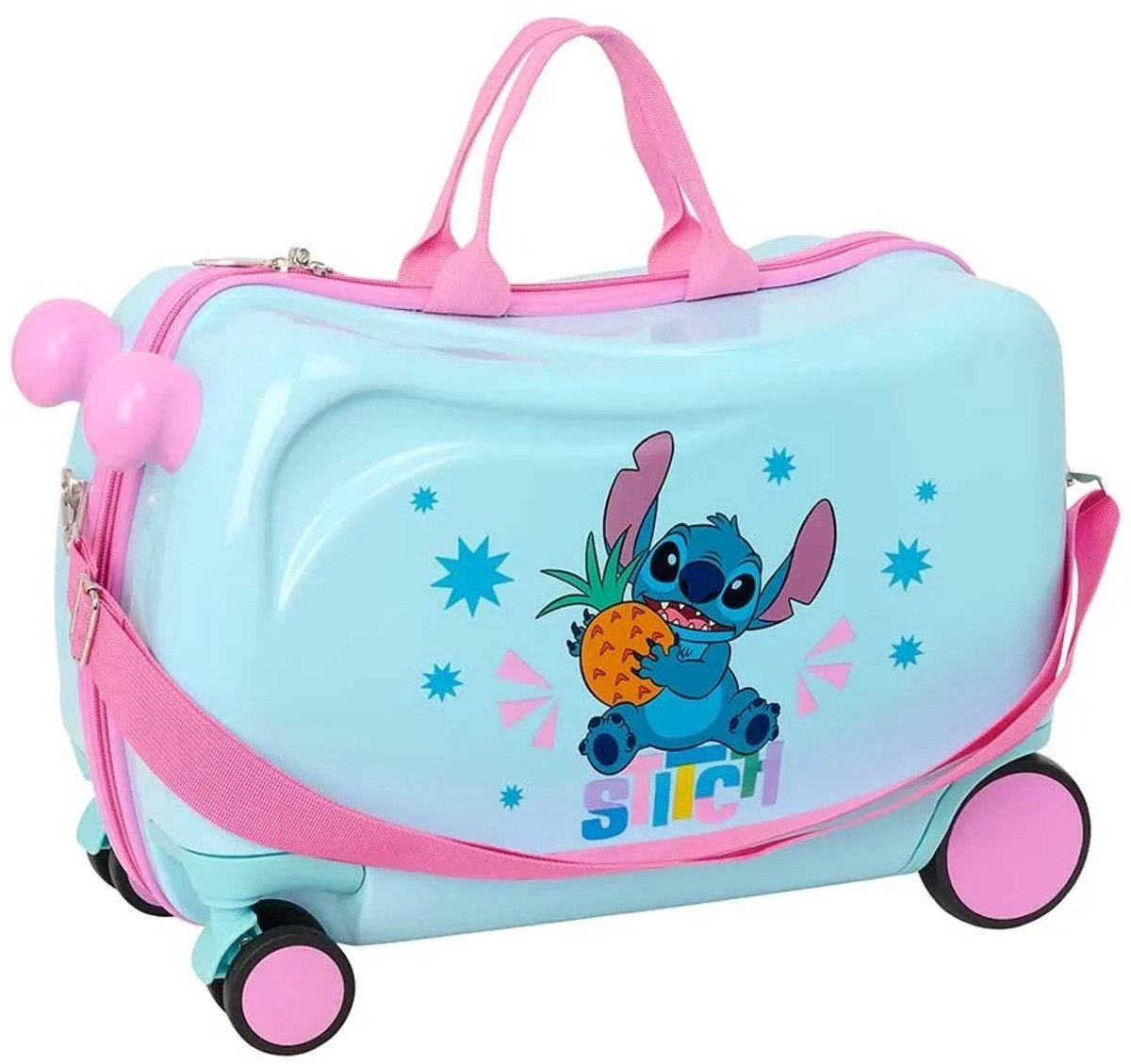 Safta Stitch Bright 25l 44x21x27 Cm Reistas Met Wielen Blauw Kinderen