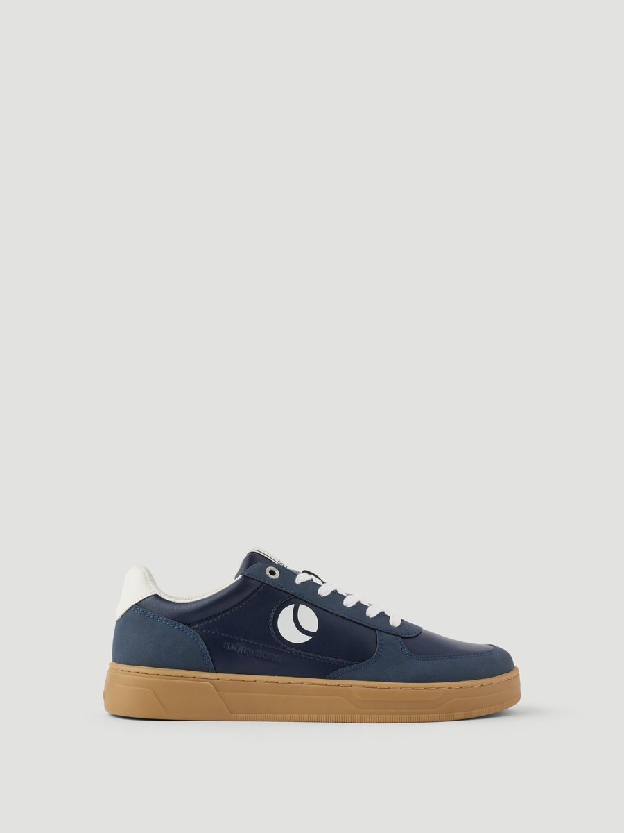 Björn Borg Challenger Low PU Sneaker Heren - Lage Schoen Mannen - Donkerblauw - Maat 44