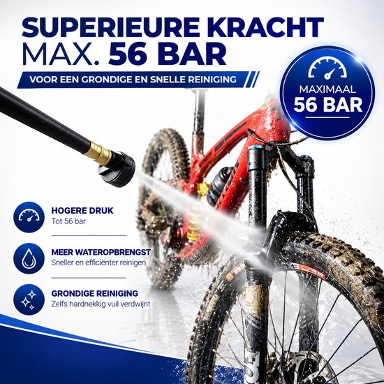 Draadloze Hogedrukreiniger 20V - Accu Hogedrukspuit 56 Bar Compact — afbeelding 3