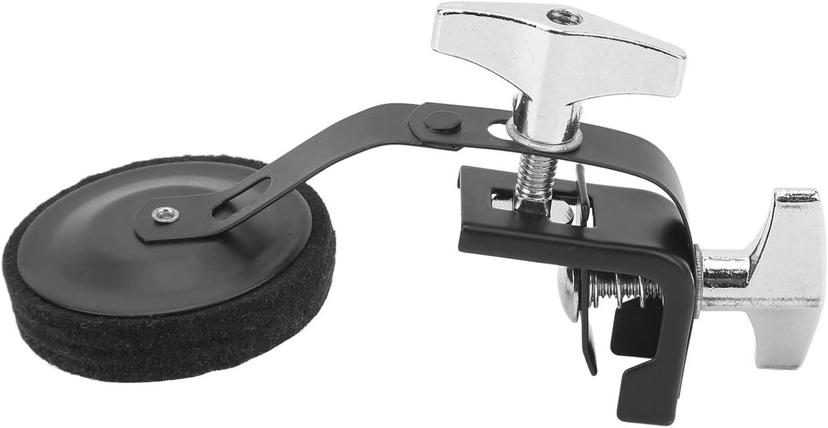 Drumdemper voor Snaredrum en Tom, Zwart Metalen Klem voor Geluidsbeheersing en Accessoires voor Drummers