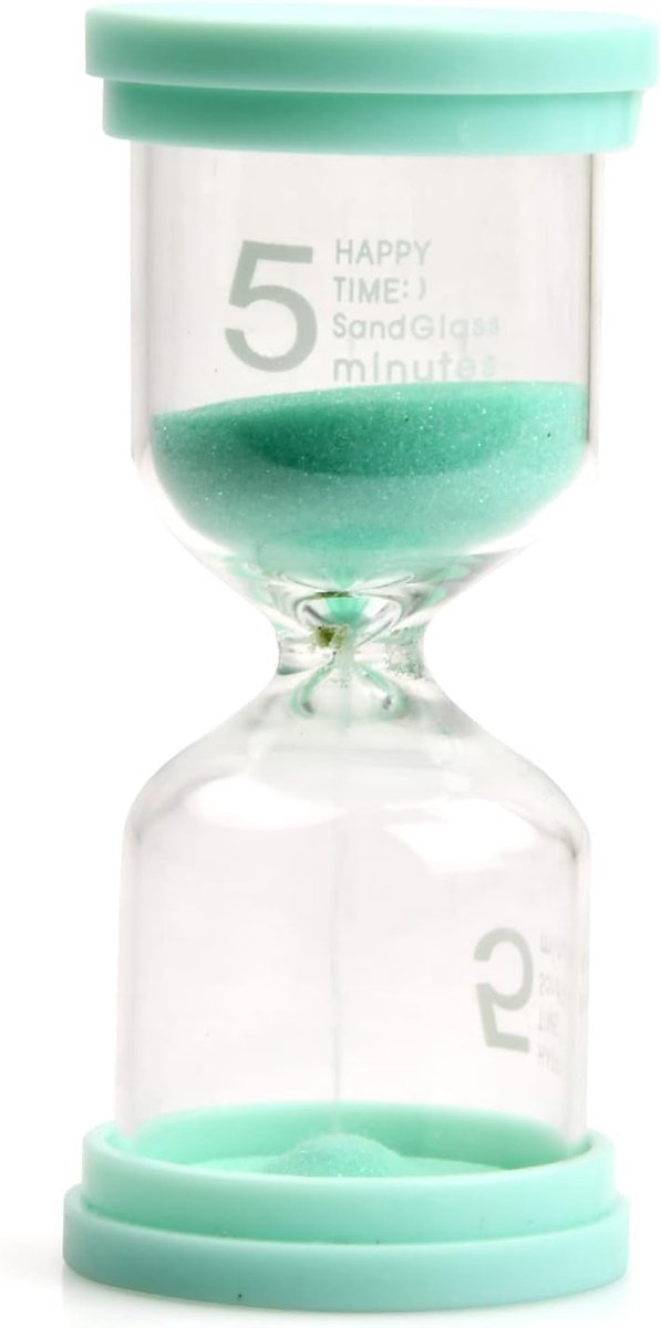 Thijox - Zandloperset voor Kinderen - Kleurrijke Zandloper voor Tandenpoetsen 3/5/10 Minuten - Timer, Eierwekker, Kindvriendelijke Tandenborstelklok v