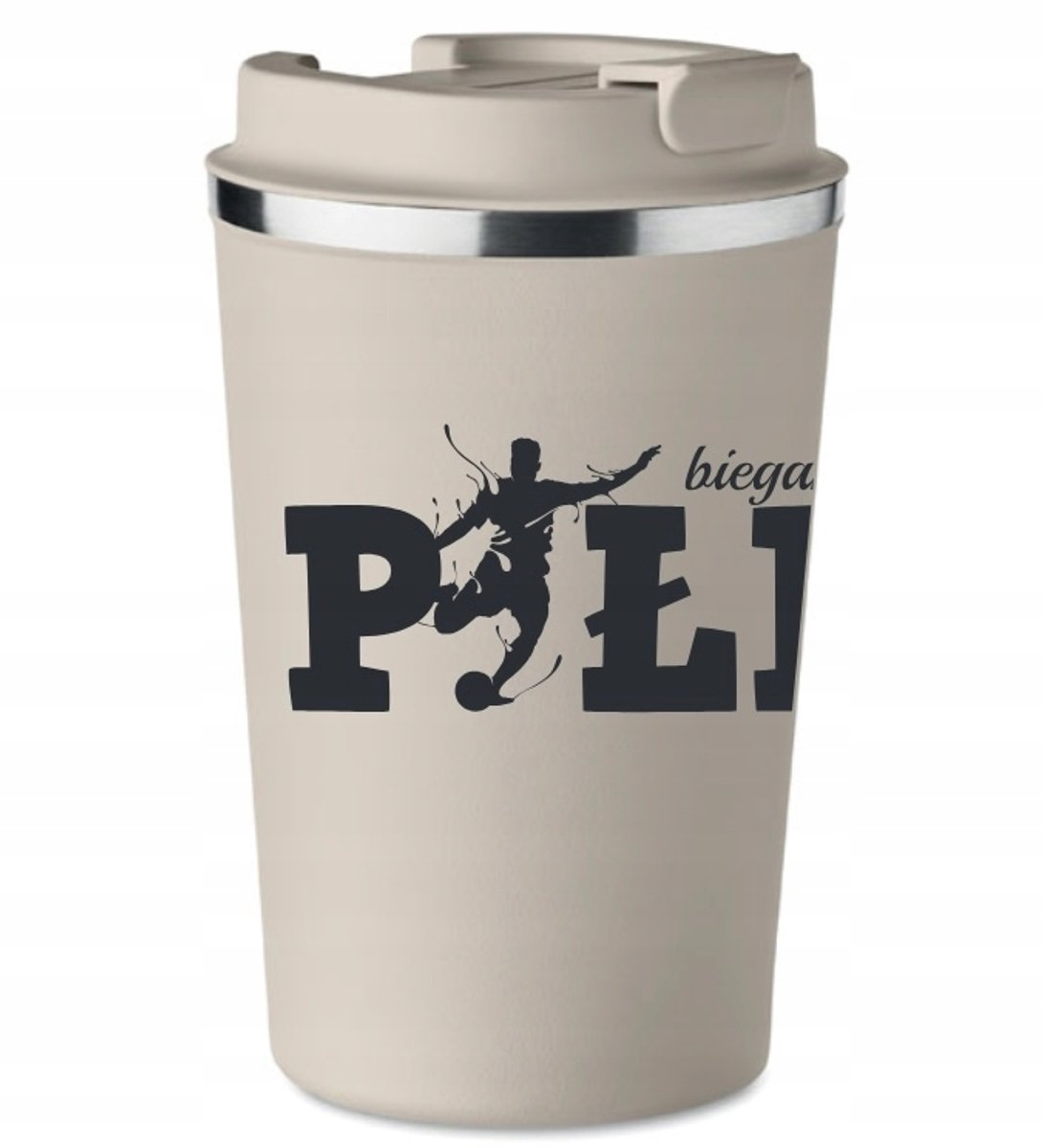 Premium Thermos Mok - Voetbal Thema - Beżig - 0,35L
