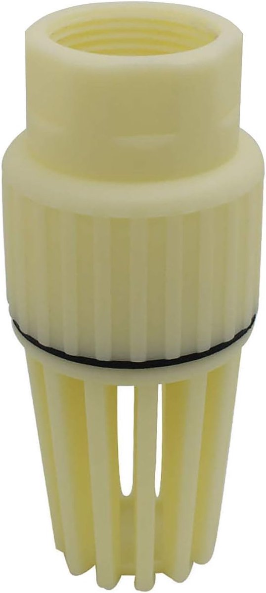 Voetklep 1-1/2 inch - PVC - met zuigmand - voor pompen en zwembaden - ShopVlot
