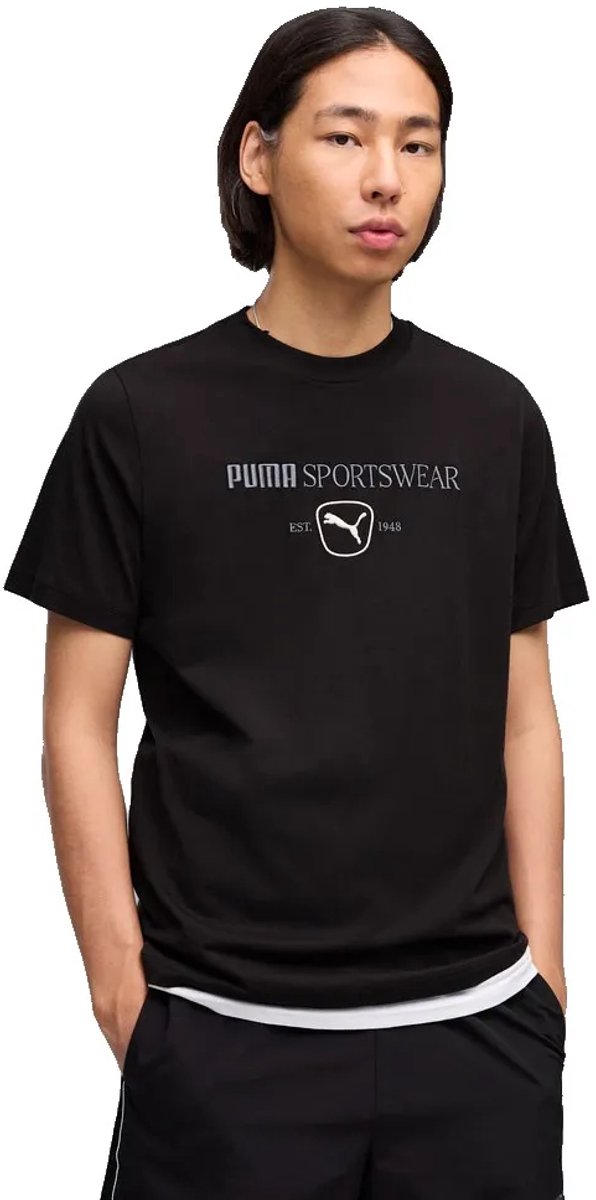 Puma Class Graphic T-shirt Met Korte Mouwen L Man Zwart