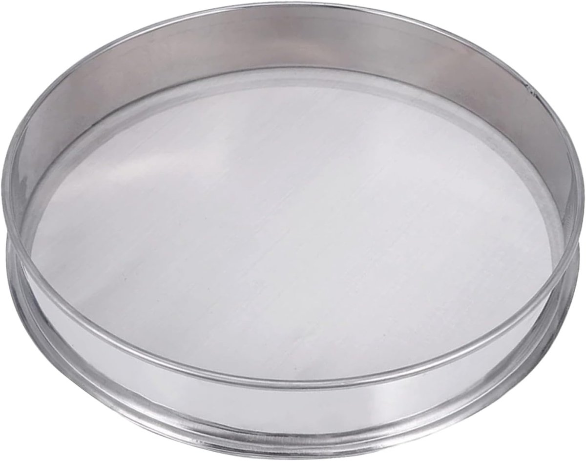 Kruidenpollen-extractor van roestvrij staal, stapelbaar, zeef, diameter 15 cm, meelzeef, 150 mesh, keukenzeef voor keuken, meel, rijst, pasta, poedersuiker (15 cm)