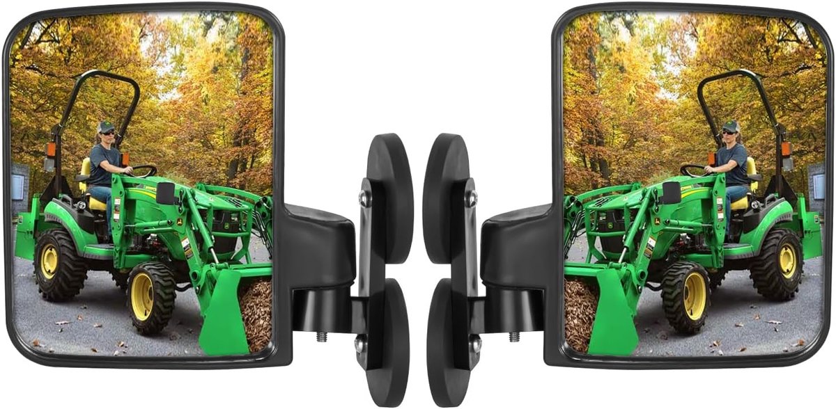 Spiegels, sterke magnetische tractorspiegels compatibel met Kubota B BX Mahindra John Deere Tractoraccessoires