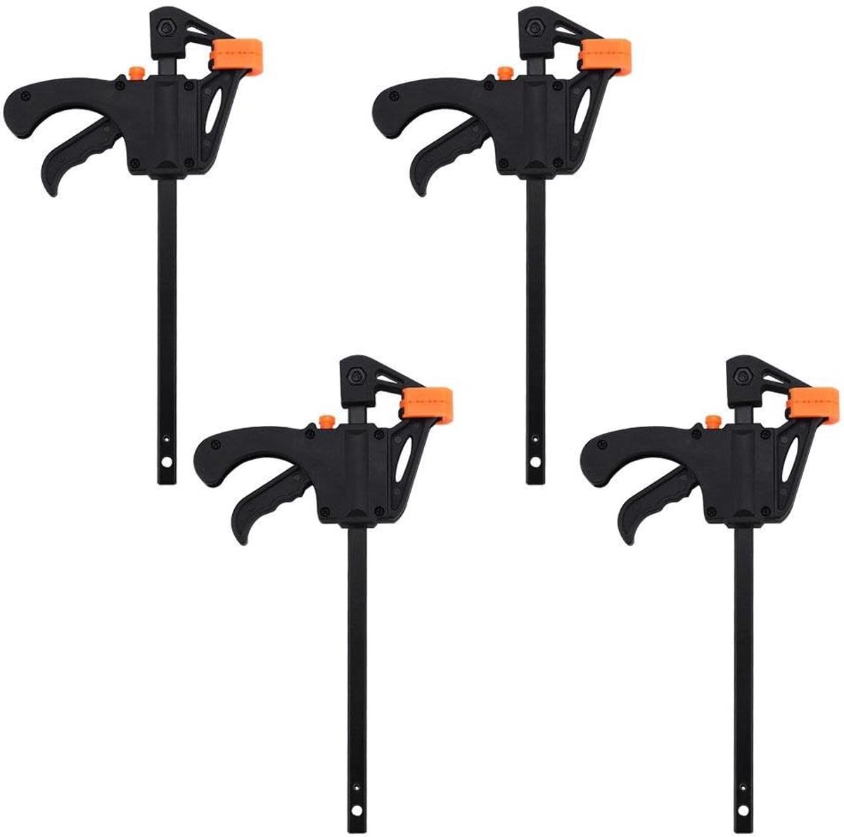 4 stuks 100mm 4 "F-Bar Houtbewerking Klem Plastic Houtbewerking Clips DIY Handgereedschap, Quick Grip Klemmen Houtbewerking Gereedschap