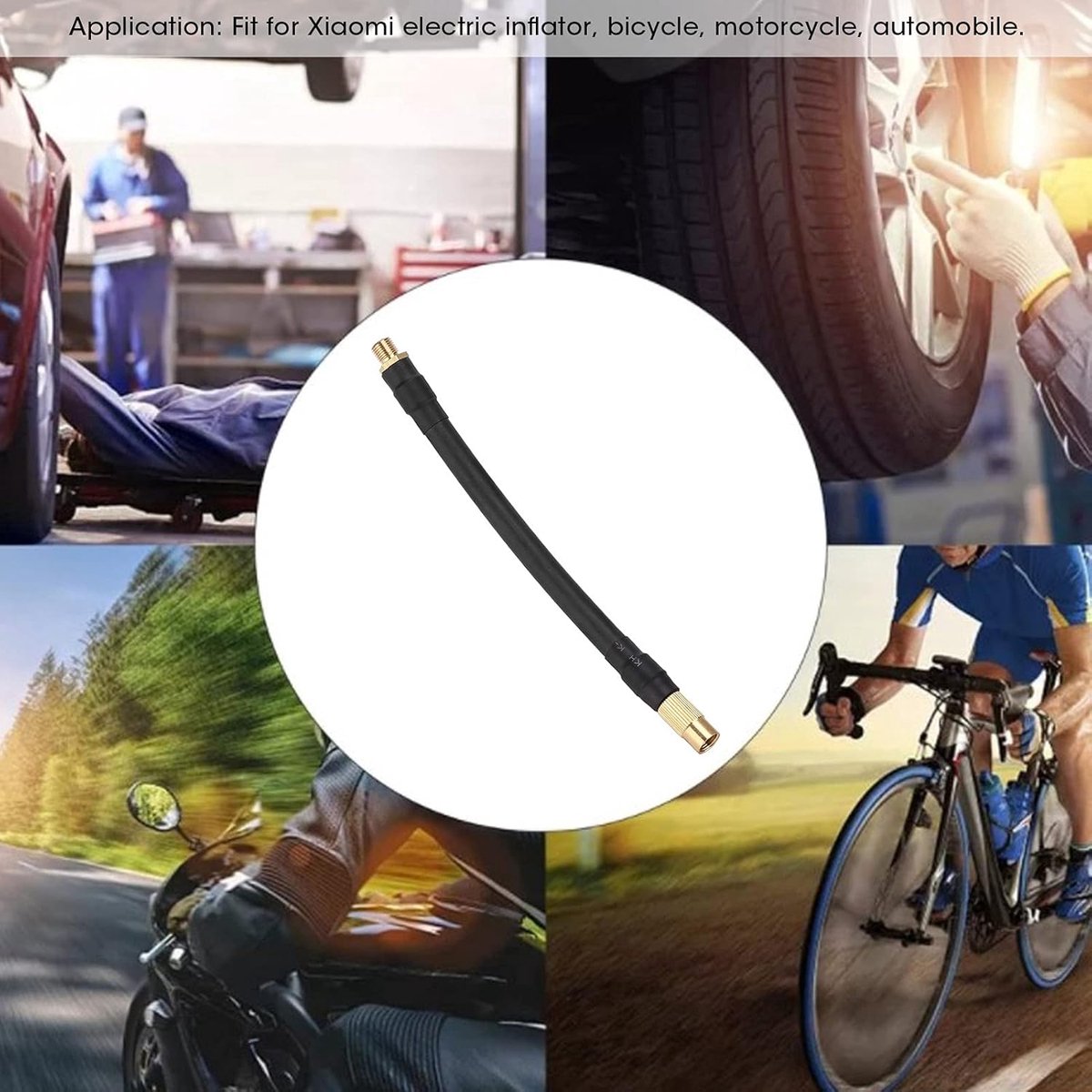 Tire Inflator Extension Slang, 6.3in Tire Inflator Extension Slang Luchtpomp Buis Vervanging voor Xiaomi Elektrische Inflator Fiets Motorfiets Auto