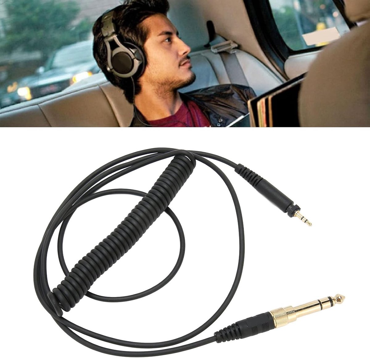 Hoofdtelefoon-audiokabel voor SRH840 SRH940 SRH440 SRH750DJ, 3,5 Mm Mannelijk en 6,35 Mm Adapter Naar 2,5 Mm Mannelijk oortelefoonsnoer.