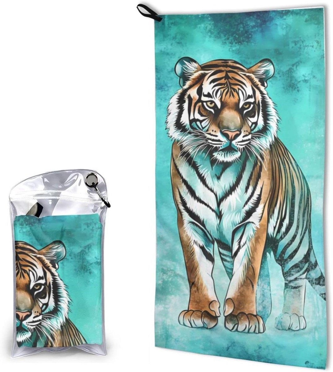 Microvezel Handdoek - Sneldrogende Handdoek - Actieve Avonturen - Compact Opvouwbaar - 80 x 40 cm - Meerkleurig