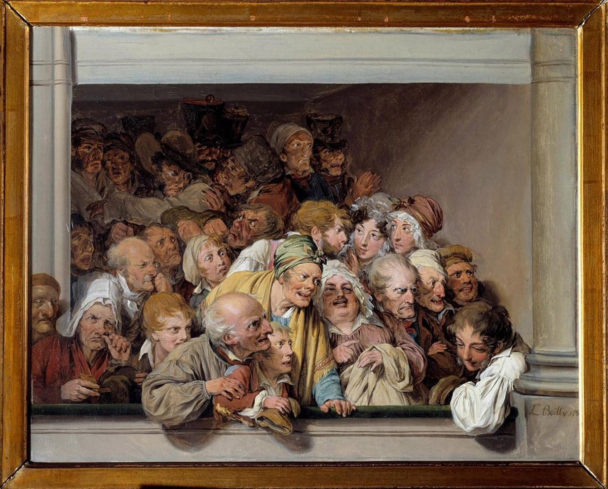 Beroemde Print Poster Print Canvas Een Loge On Show Day Gratis Schilderij Van Louis Leopold Boilly Versailles door Louis Leopold Boilly Voor Bureaudecoratie 60 x 90 cm
